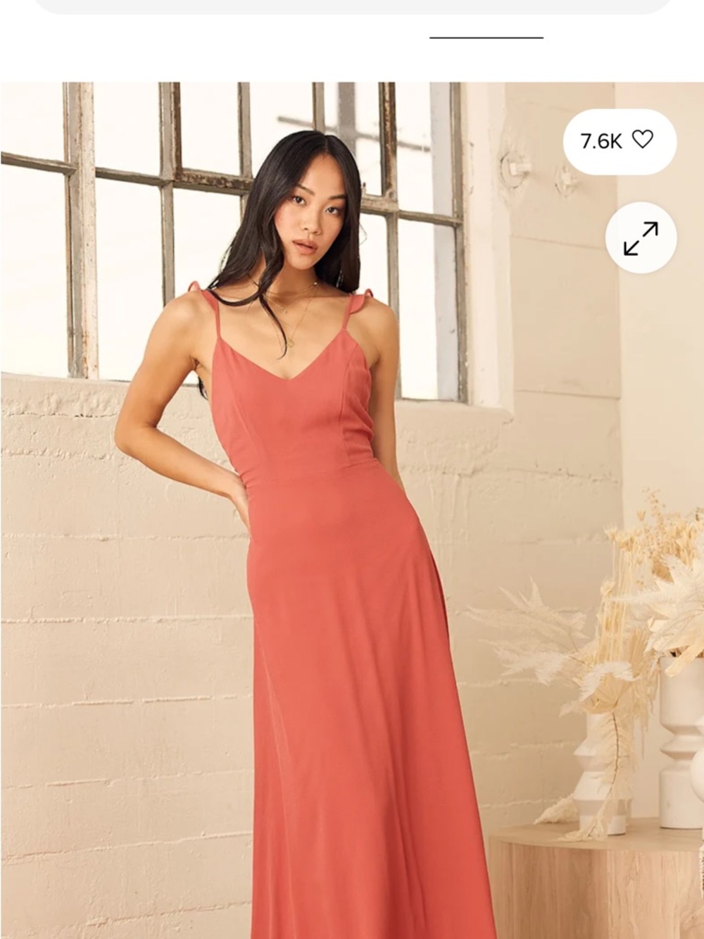 Lulus Meteoric Rise Rusty Rose Maxi Dress